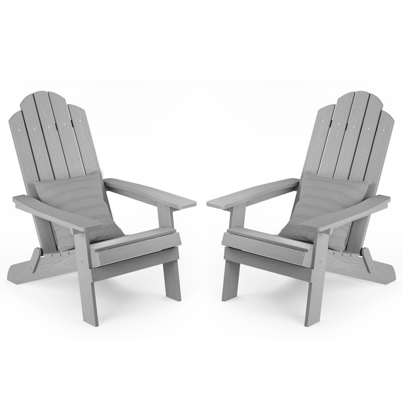 Outdoor Adirondack Chair, Gray