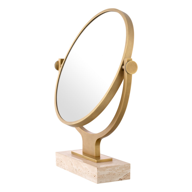 Briancon Round Metal Mirror