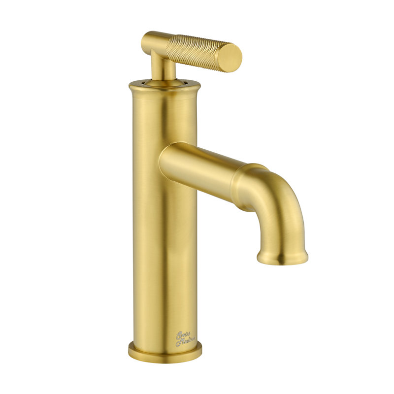 Avallon Single Hole Bathroom Faucet, Brushed Gold