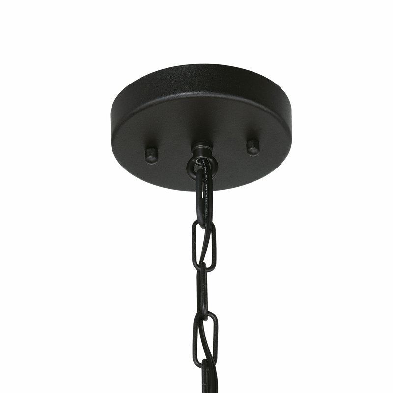 Luminaire suspendu perlé en bois à 3 lumières pour salle à manger Recunz, Blanc