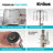KRAUS Bolden Commercial Style 2-Function Single Handle Pull Down Kitchen Faucet-99330866