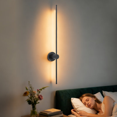 Modern Wall Sconce, Bathroom Wall Sconce, Linear Wall Sconce, Black