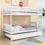 Lit superposé simple en bois avec lit gigogne Dedrah-1771812497