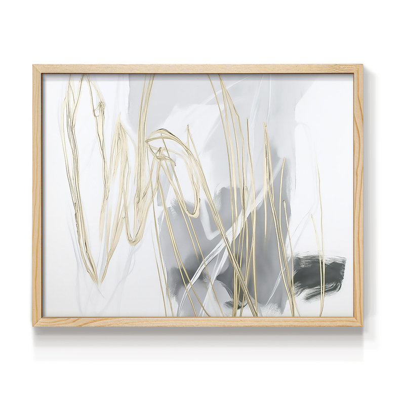Série abstraite - XXVII - Reproduction encadrée - Restickable, Naturel, H 16 po x l 20 po