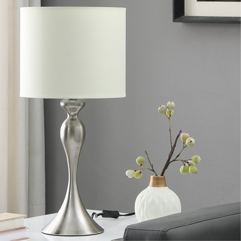 Lampe de table Azurae, Argent brossé