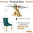Glass Dining Table Set with Upholstered Dining Chairs, 70" Rectangle Kitchen Table and Chair Set, Clear Glass Dining Room Table Set, Modern Home Kitchen Furniture-1290715441-1290715438-1290715434