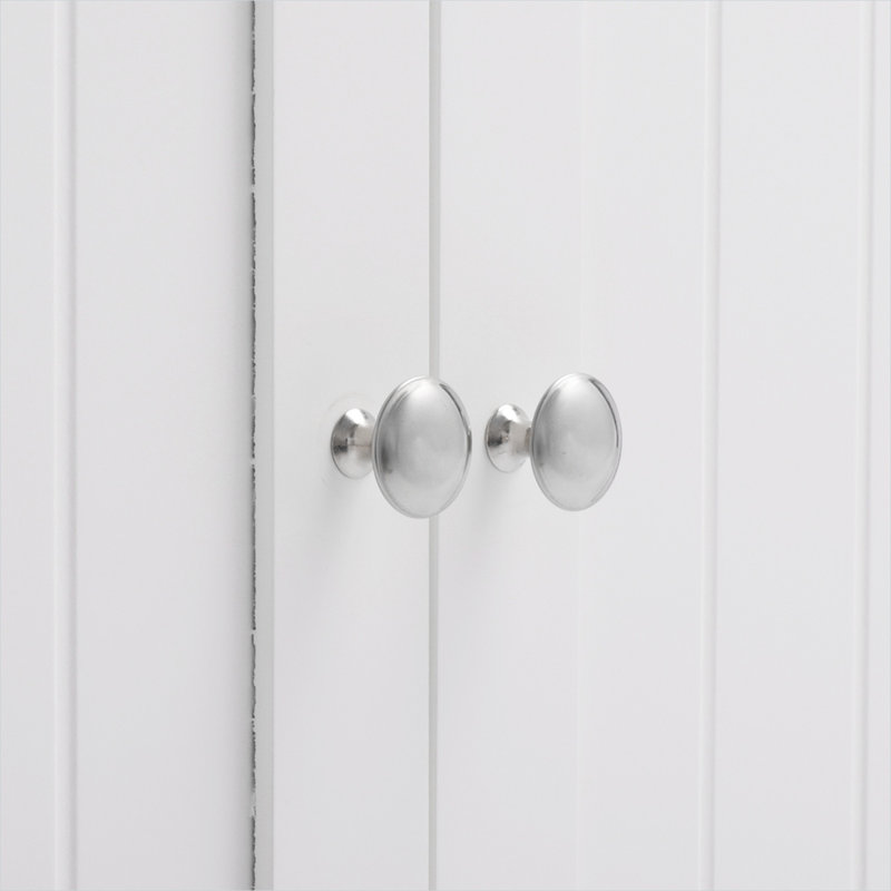Meuble résistant à l'eau au fini blanc éclatant et structure en MDF pour chambre et salon