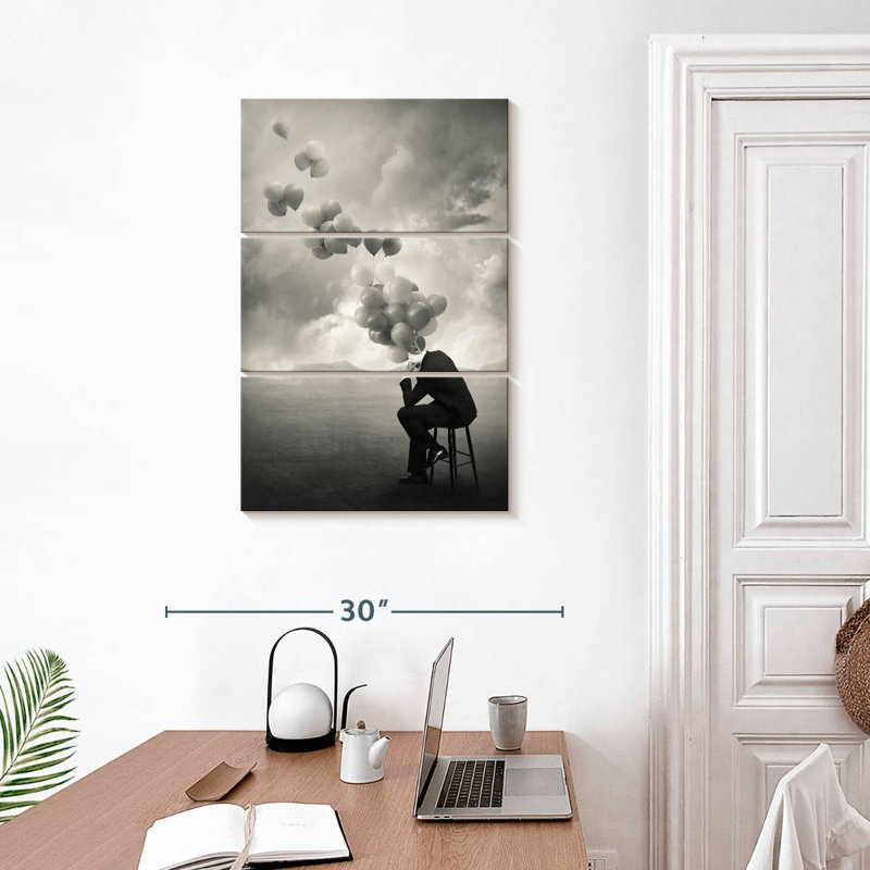 Alcaraz Think Abstract, H 32 po x l 20 po