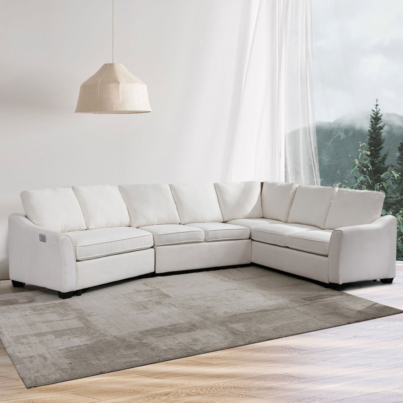 Upholstered L-Shaped Sectional Right Hand Facing