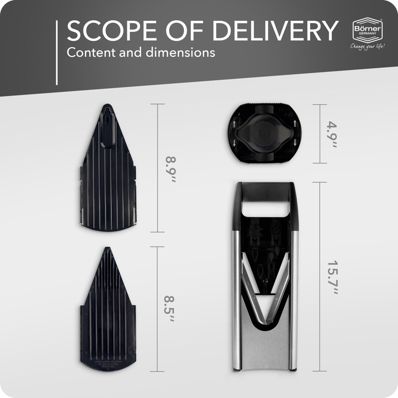 Borner V6 Exclusive Line Mandoline, Basic Set
