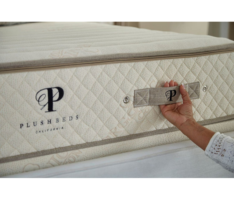 PlushBeds Botanical Bliss  Medium Organic Latex Mattress, Split Queen, 12"