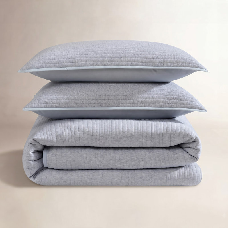 Ensemble de housse de couette Calvin Klein, Housse de couette très grand et 2 très grandes t, Gris te bleu