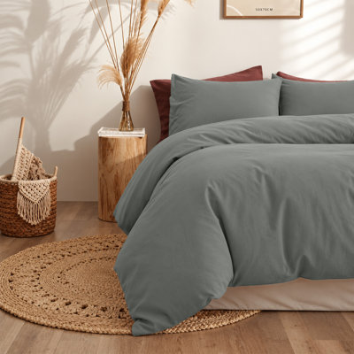300TC Microfiber Duvet Cover Set – Reversible Luxury 3-Piece
