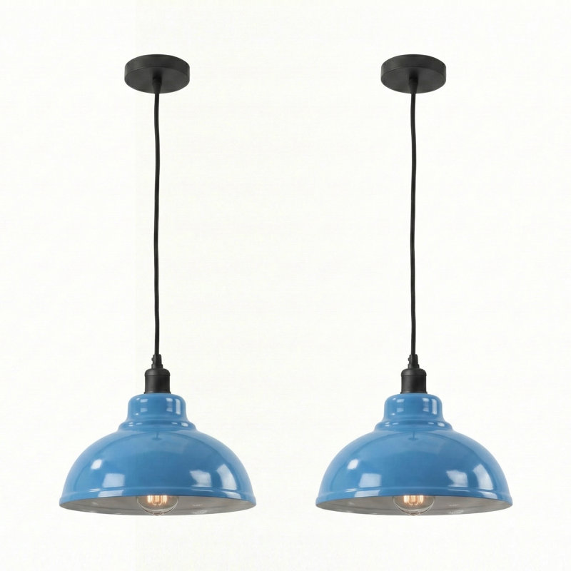 1 - Light Dome Pendant, Blue