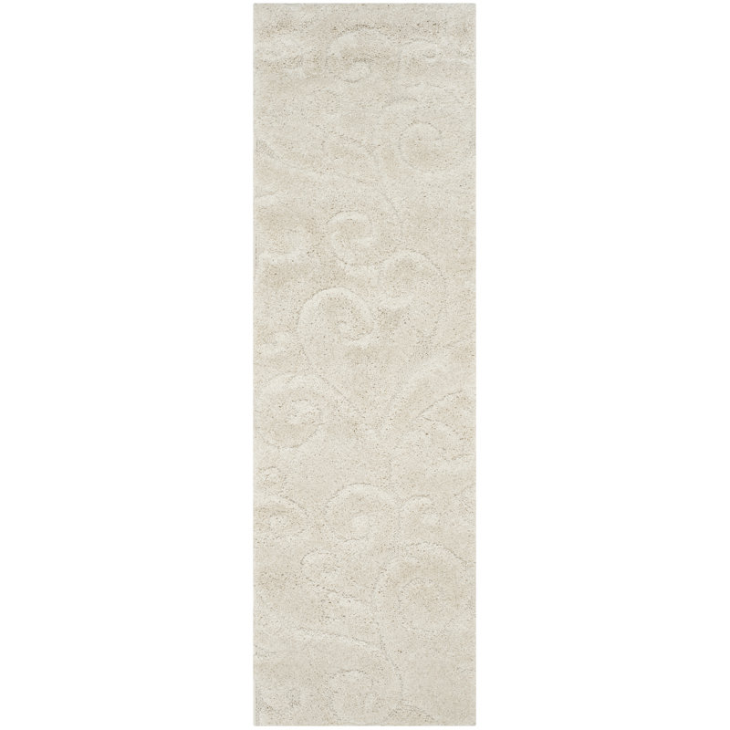 Tapis Amza, Rond 6 pi 7 po, Crème/bleu