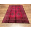 Tapis en laine et coton rouge noué à la main Original