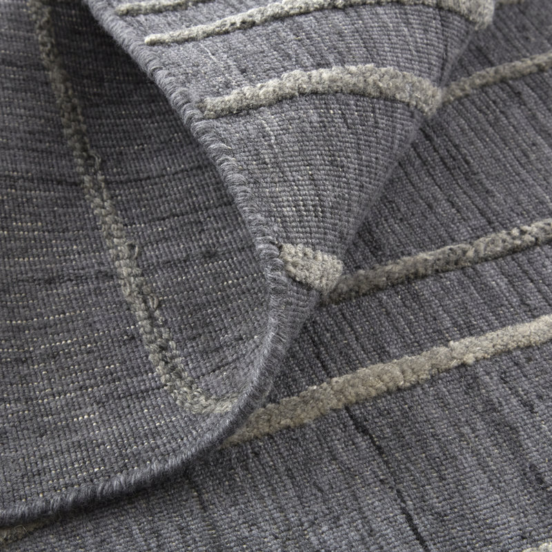 Haverhill Transitional Solid, Gray/Silver Area Rug, Rectangle 10' x 14'