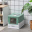 Enclosed Cat Litter Box with Front Entry, Top Exit-558990964