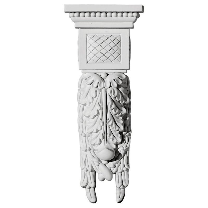 Hampshire Large White Urethane Decorative Drop Corbel