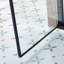 Porte de douche pivotante simple pivotante de 34 à 35,5 po x H 75 po, alliage d'aluminium, verre trempé clair de 1/4 po (6 mm) de large épaisseur.