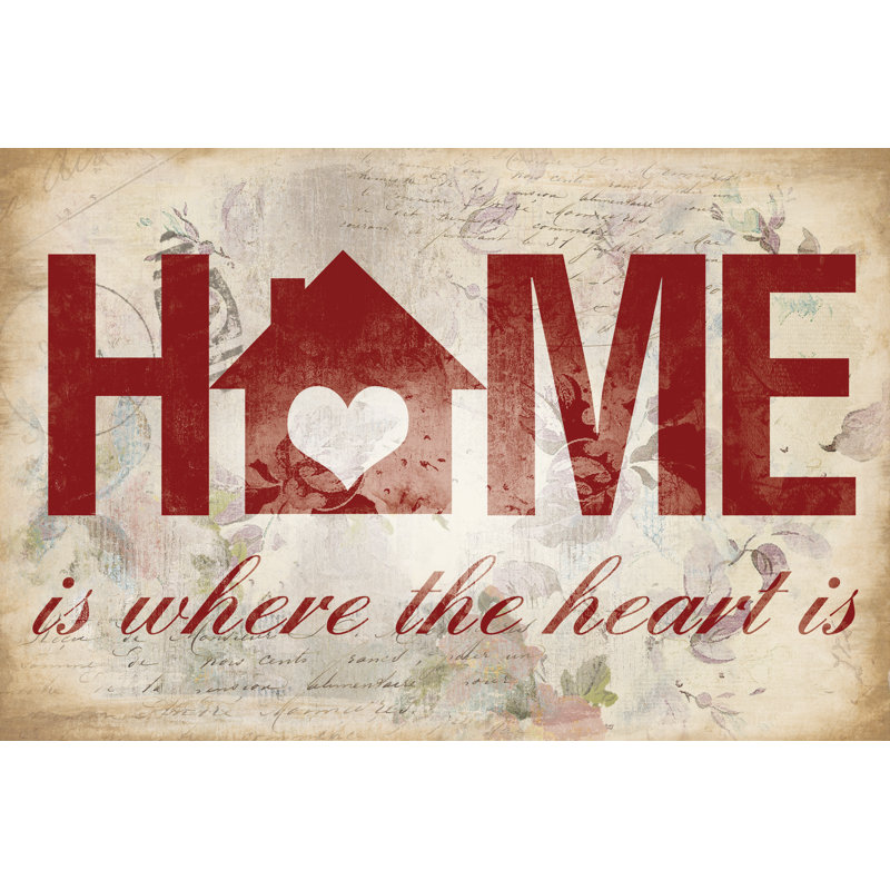 Home Heart - Wrapped Canvas Print, 61cm H x 91cm W x 3.8cm D