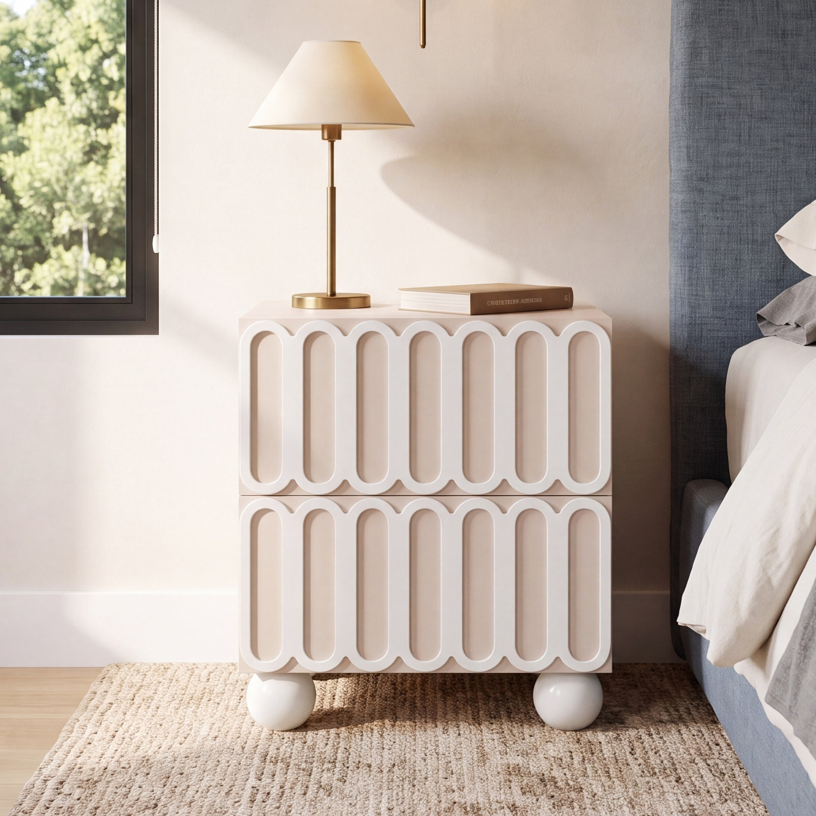 Insley Nightstand, Taupe