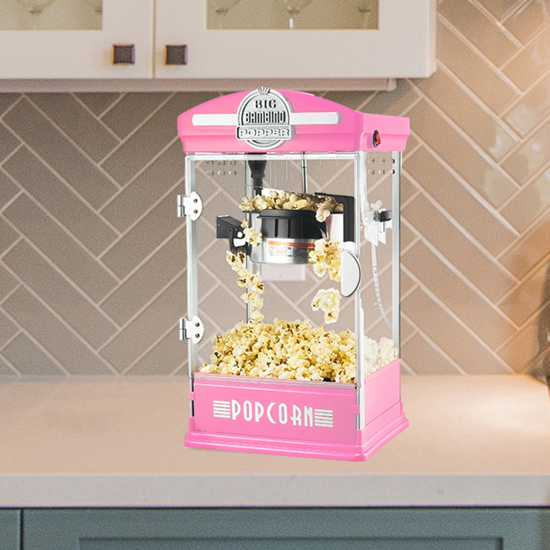 Machine à maïs soufflé de table 4 oz avec 12 grains Great Northern Popcorn, Bleu