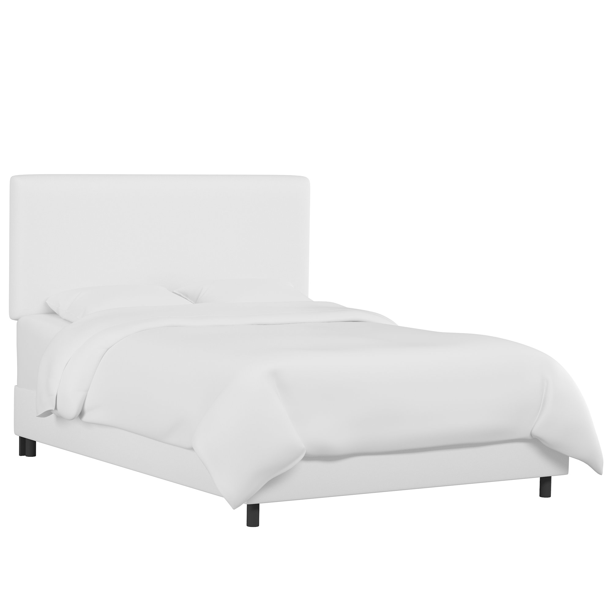 Eisley Upholstered Bed, White Performance Twill, King