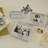 Beaded Silver Metal Beaded Picture Frame