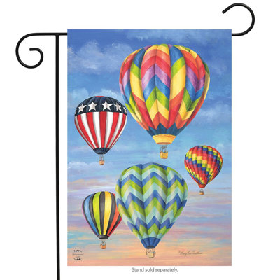Hot Air Balloons Summer Garden Flag