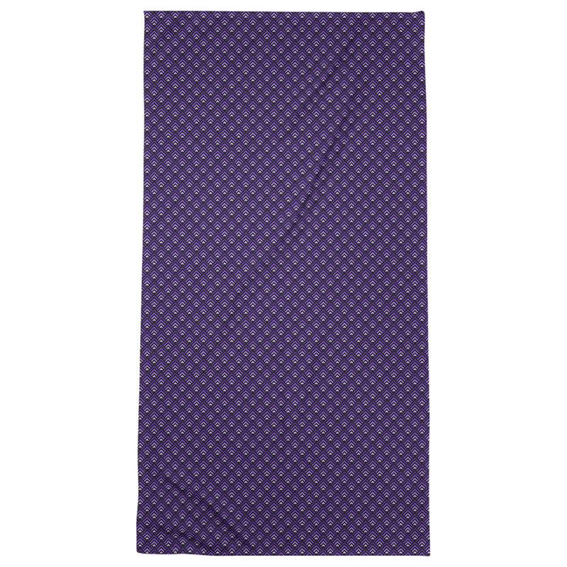Serviette de bain géométrique katelyn elizabeth, Noir / mauve / blanc