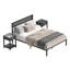 Ensemble de chambre à coucher en métal 3 pièces