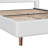 Platform Bed with Wingback Headboard-428308136