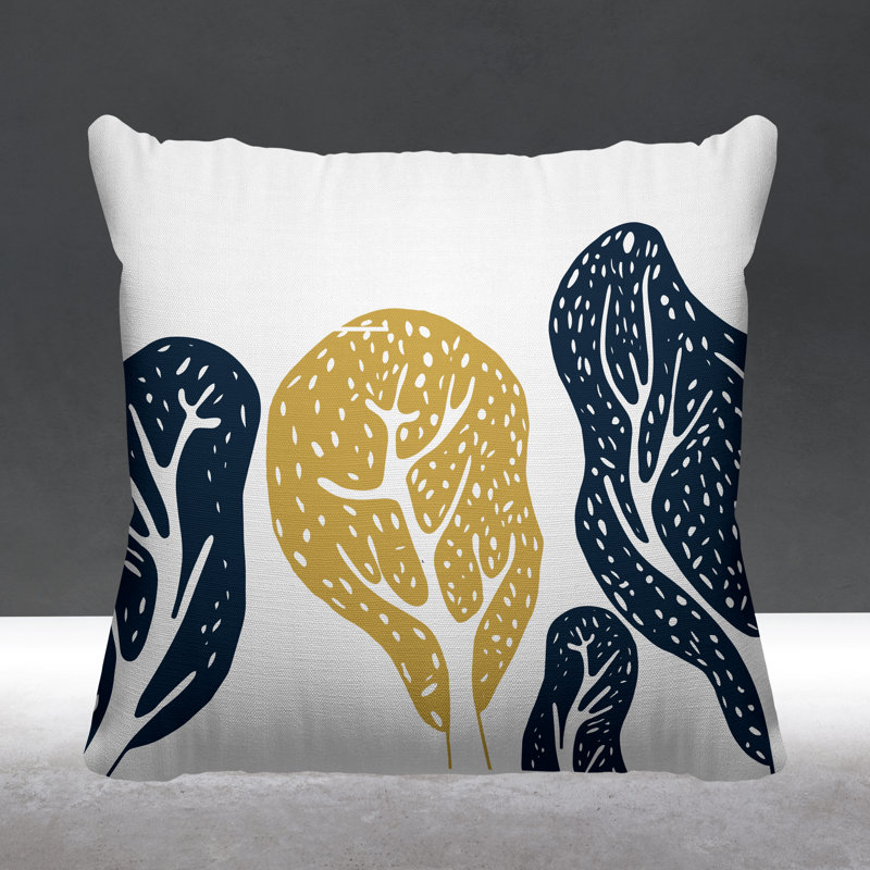 Housse de coussin d'intérieur Evie Mid-Century Nature, 18" x 18"