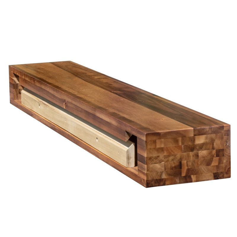 Finition lustrée en bois d'acacia Elements, 45 po