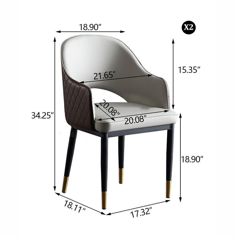 Chaises de salle à manger 21,65 po