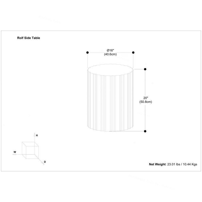Table d'appoint, Marron foncé