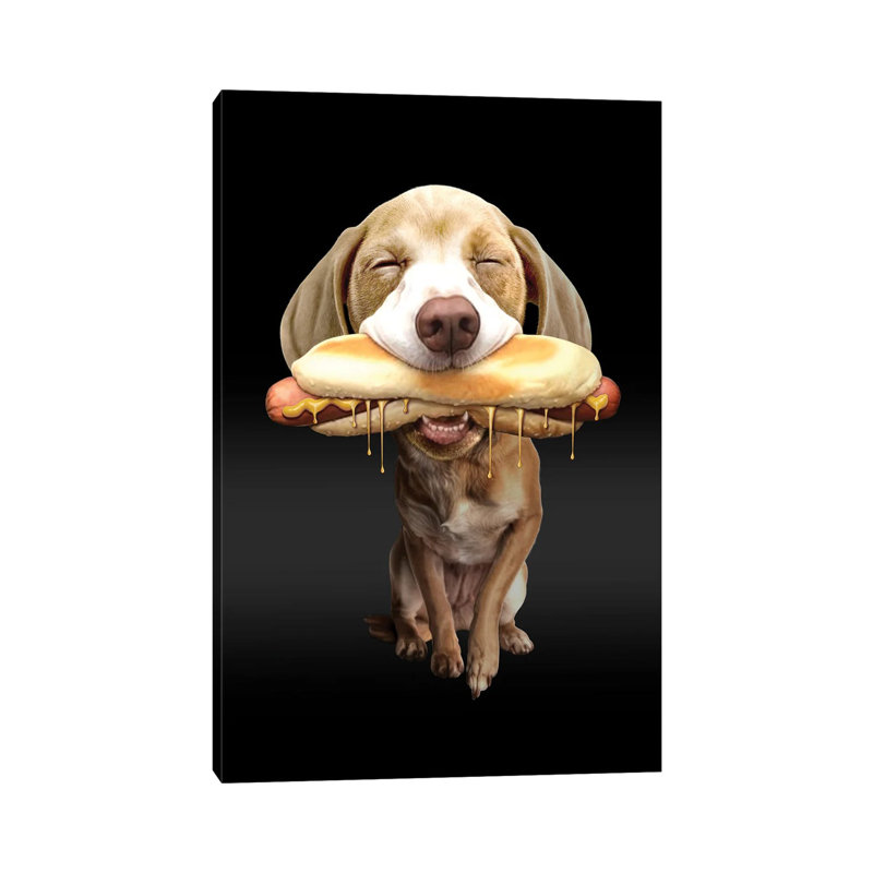 Hot Dog by Adam Lawless - Wrapped Canvas Gallery-Wrapped Canvas Giclée, 66.04 cm H x 45.72 cm W x 1.91 cm D