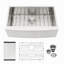 Évier de cuisine en acier inoxydable à tablier simple 33 po x 21 po x 10 po Farmhouse