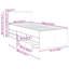  Daybed with Drawer with Headboard with Storage Engineered Wood Frame-1980793805-1980793815