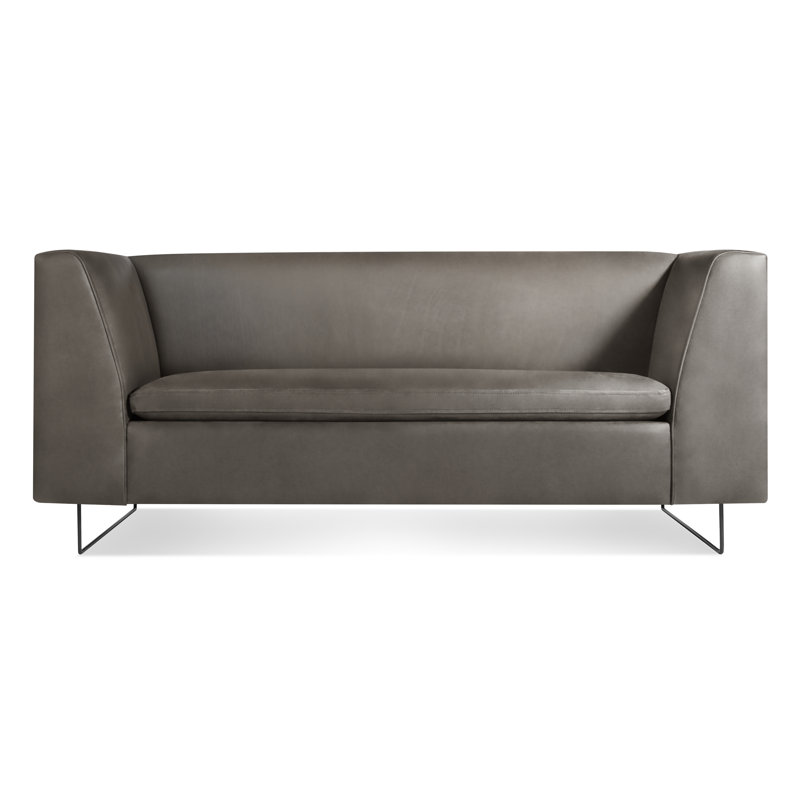 Bonnie Sofa, Camel Genuine Leather, 29" H x 72" W x 33" D