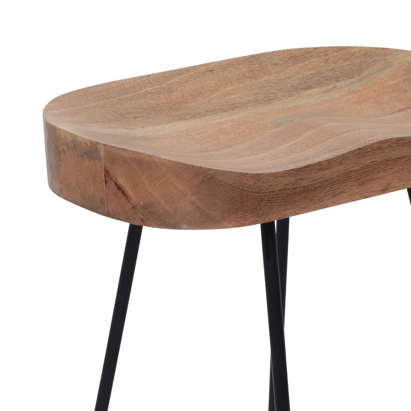 Tabouret de bar Formela, Naturel / noir