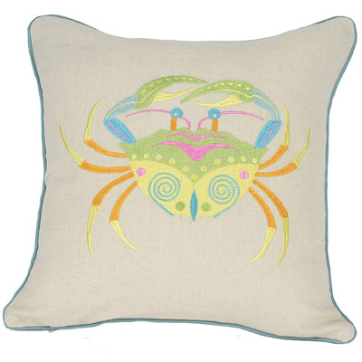 Archipelago Crab Throw Pillow