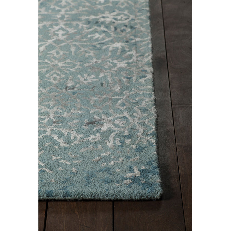 Rupec Blue Abstract Area Rug, 5' x 7'6"