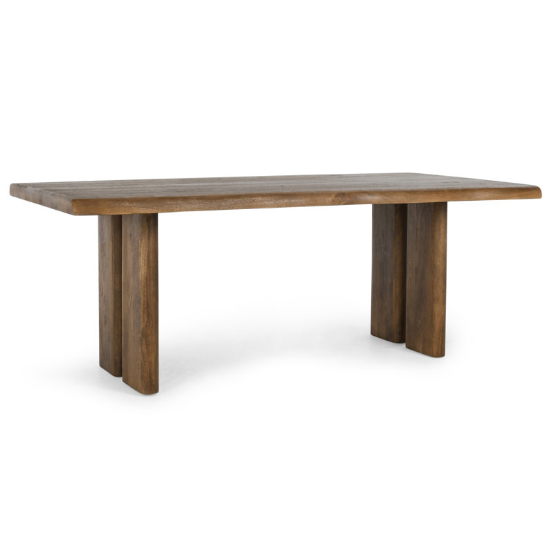 Table de salle à manger en bois massif Quince