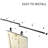 JUBEST Black Steel Single Door Barn Door Hardware Kit Standard Single (Not Include Door)-89967097