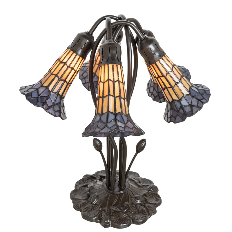 Table Lamp, Purple/Amber