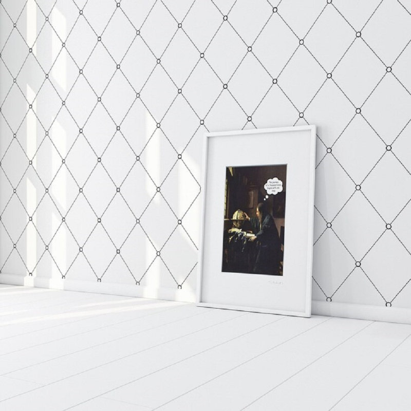 Rencher 10m x 52cm Matte Paste the Wall Wallpaper Roll, White