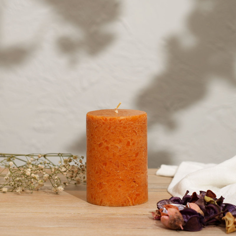 Citrus Scented Pillar Candle, 10cm x 7cm Pillar