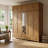 Topazio 86.7" Armoire with Adjustable Shelves, Hanging Rod-3671030